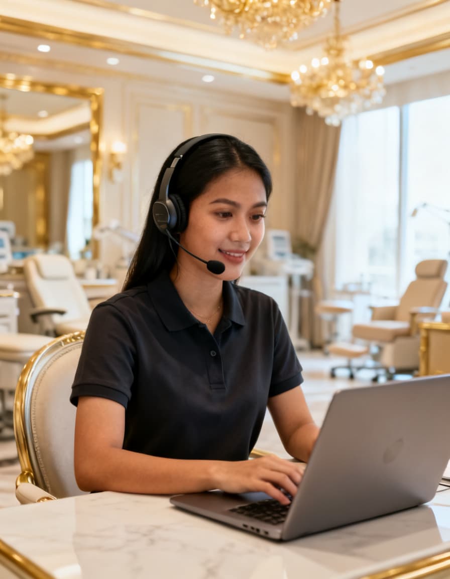 V-Assist operations specialist supporting a plastic surgery practice