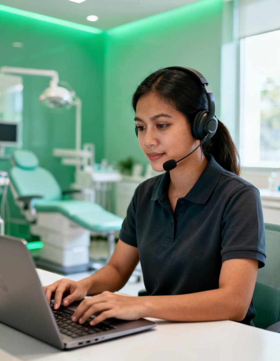 V-Assist operations specialist supporting a dermatology practice